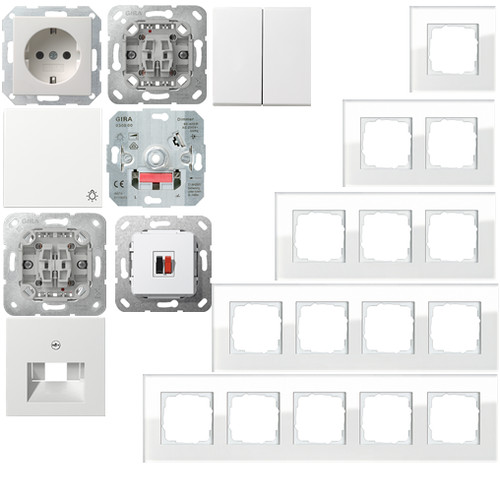 Gira esprit glas weiß - glas,