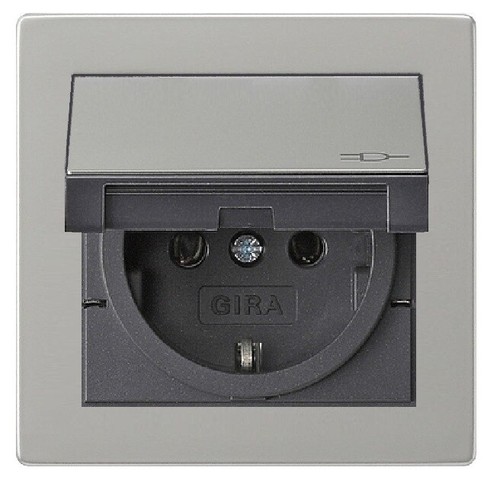 Gira edelstahl steckdose - gira,